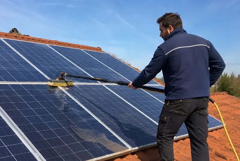Nettoyage et entretien de panneaux solaires à Saint-Saud-Lacoussière